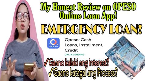 My Honest Review on OPESO Online Loan app .